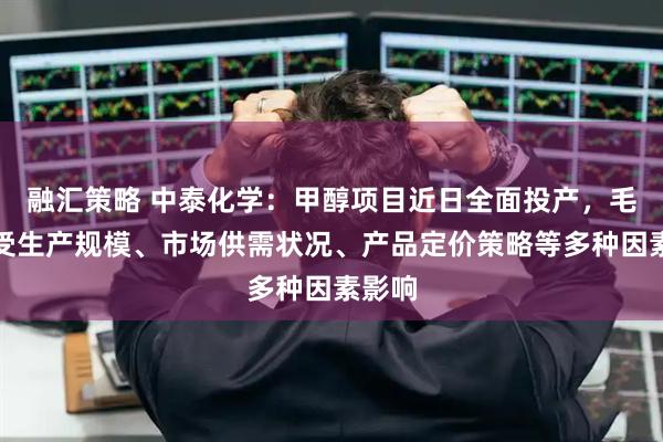 融汇策略 中泰化学：甲醇项目近日全面投产，毛利率受生产规模、市场供需状况、产品定价策略等多种因素影响