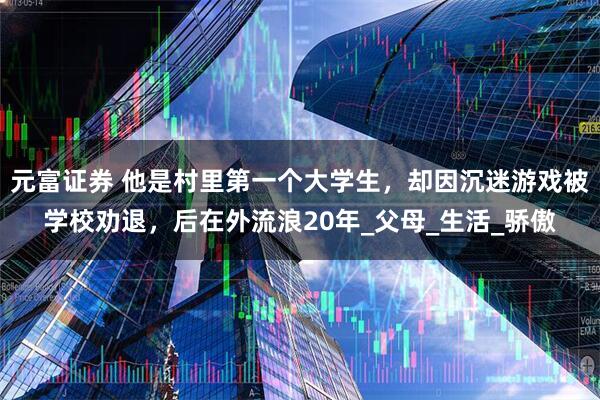 元富证券 他是村里第一个大学生，却因沉迷游戏被学校劝退，后在外流浪20年_父母_生活_骄傲